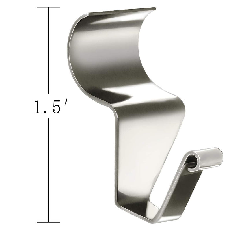 24-Pack Vinyl Siding Hooks Hanger, Heavy Duty Stainless Steel No-Hole Needed Vinyl Siding Clips for Hanging, Vinyl Siding Hooks for Outdoor Decorations (24 Pack) 24 - BeesActive Australia