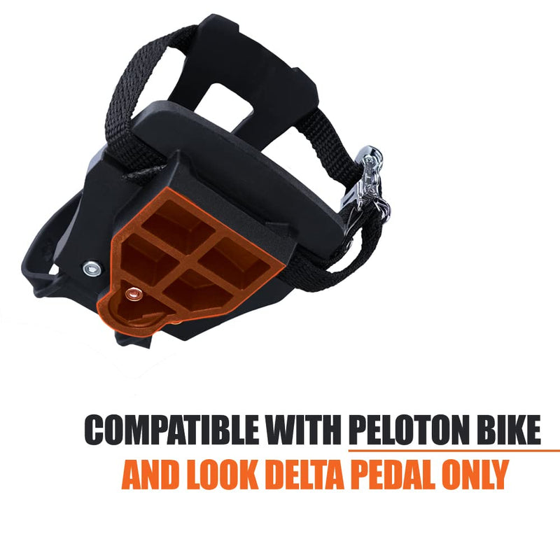 BV Bike Adjustable Toe Clips Cage with Straps on Indoor Exercise Spin Bike, Compatible with Peloton Bike & Bike+, Pedal Cage Adapters to Look Delta Pedals, Ride with Regular Sneakers - BeesActive Australia