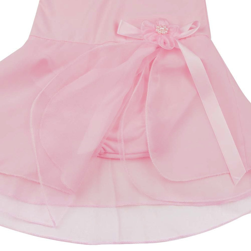 [AUSTRALIA] - MSemis Kids Girls Ruffles Sleeve Tank Leotard Skirts Ballet Dance Gymnastics Ballerina Princess Dress Pink 5 / 6 