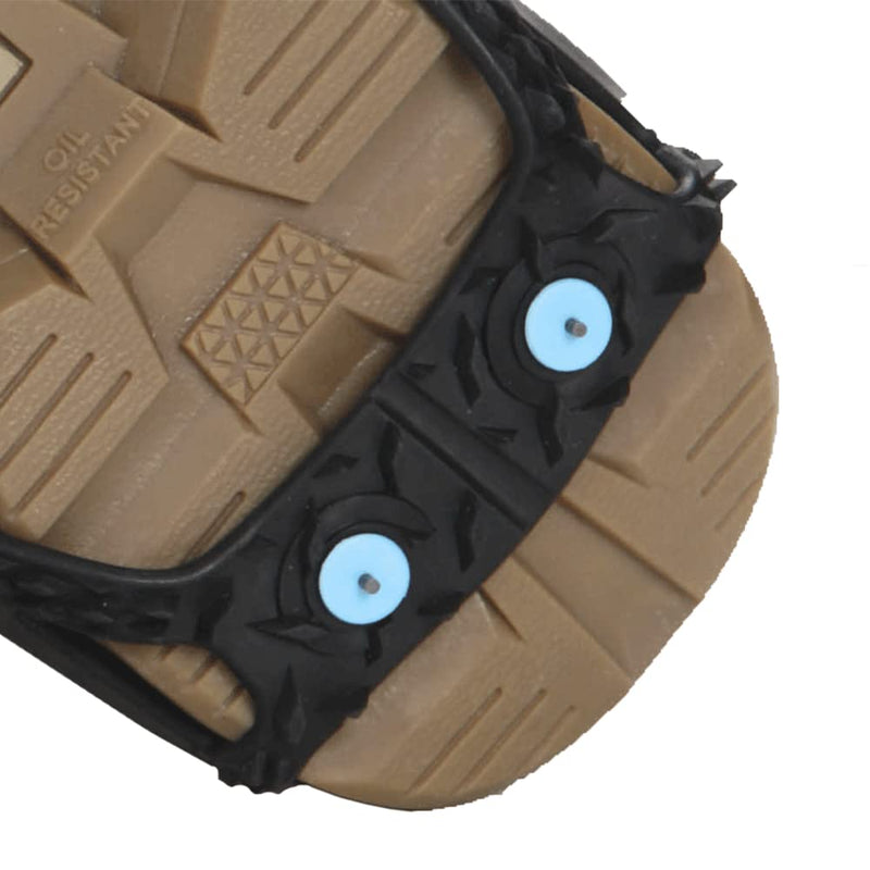 Due North Industrial Light Footwear Traction Aid with 6 Ice Diamond Military Grade Tungsten Carbide Spikes, Rubber, Black, Unisex, L/XL, V3550170-L/XL Large/X-Large - BeesActive Australia