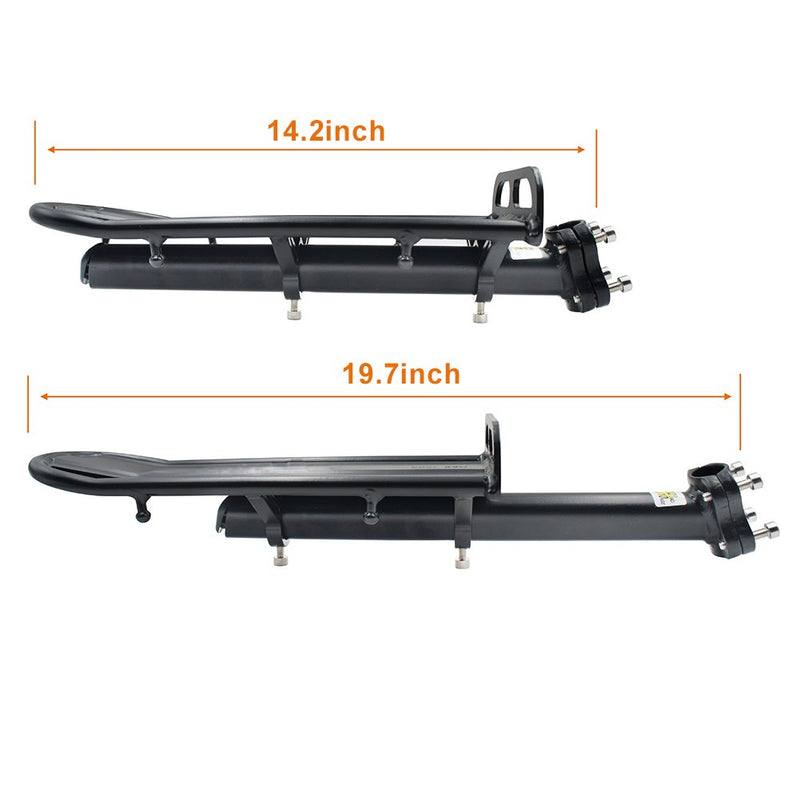 Outtag Retractable Aluminum Alloy Bike Mount Cycle Bicycle Rear Seat Post Rack (Cling-on Easy Install,max Weight 22lb) Max Weight 22lb - BeesActive Australia