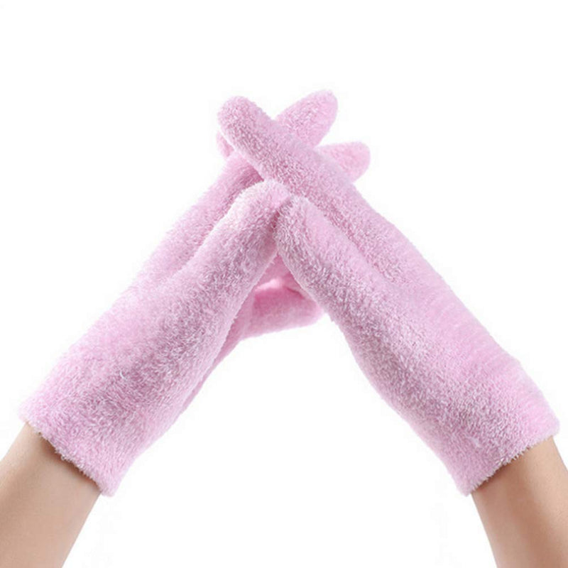Lurrose 2 Pairs Spa Gloves Beauty Infused Gel Moisturizing Essential Oil Softening Gloves Socks Cracked Hands - BeesActive Australia