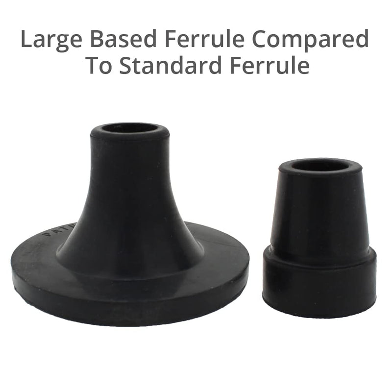 19mm 3/4" Large Based Self-Standing Rubber Foot Tip Ferrule for Walking Sticks and Canes - by Lifeswonderful - BeesActive Australia