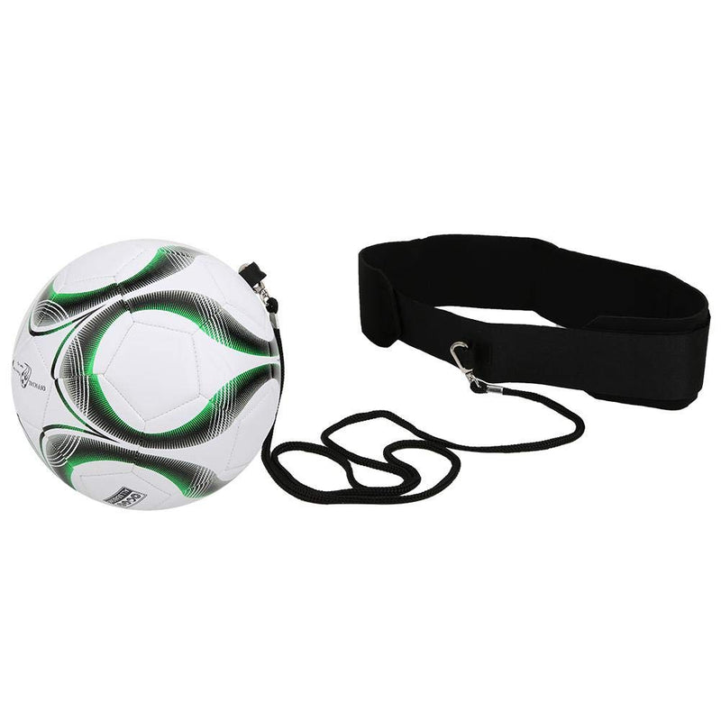 Football Trainer,Regail PU Practical Kit Soccer Football Kick Throw Trainer Solo Practice Aid Training Equipment Adjustable Waist Belt for Students Children green - BeesActive Australia