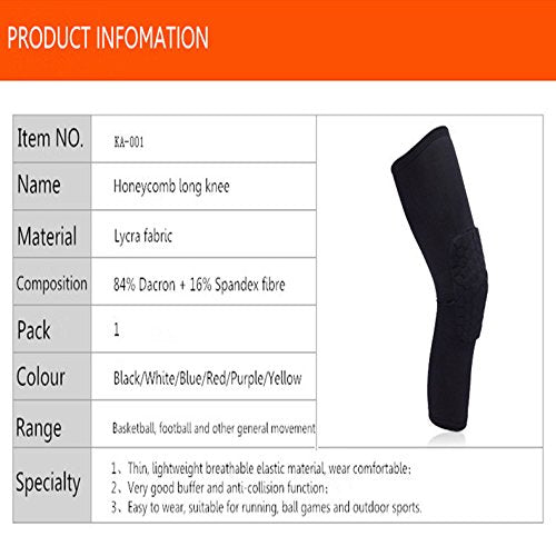 WEI LONG Compression Knee Sleeve - Elastic,Compression Knee Pads Keep Strong Support in Place, Daily Use-Protect The Knees (Size M, Yellow) Yllow - BeesActive Australia