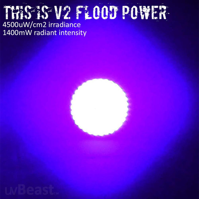 uvBeast V2 - Black Light UV Flashlight with HIGH DEFINITION with Flood Effect 385-395nm UV Best for Commercial/Domestic Use Works Even in Ambient Light – USA Stock – UK Design - BeesActive Australia