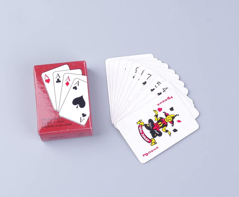XIUSHUI 5 Decks Mini Playing Cards Party Favor, Miniature Poker Cards Traveling Decks Cards Festival Party Game Supply for Kids and Adults, 2 X 1.5 inch - BeesActive Australia