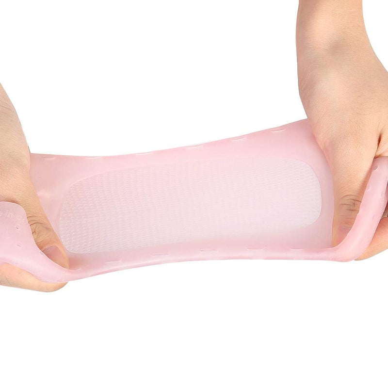 2pcs Moisturizing Silicone Sock, Silicone Moisturizing Socks for Women and Men Foot, Non-slip Silicone Socks, Anti-split Moisturizing Socks, Foot Care Protection Tools(M-rose) M rose - BeesActive Australia