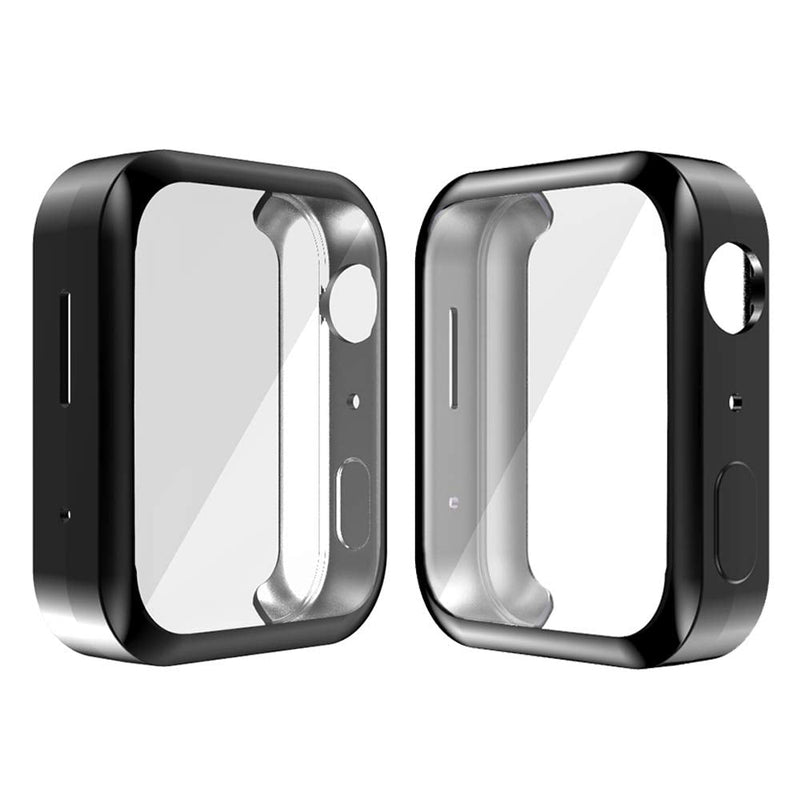 Compatible with Xiaomi Mi Watch Screen Protector Case Soft TPU HD Clear Ultra-Thin Cover Anti-Scratch Lightweight Bumper Scratch Resistant Protective Case Shell for Xiaomi Mi Watch Black - BeesActive Australia