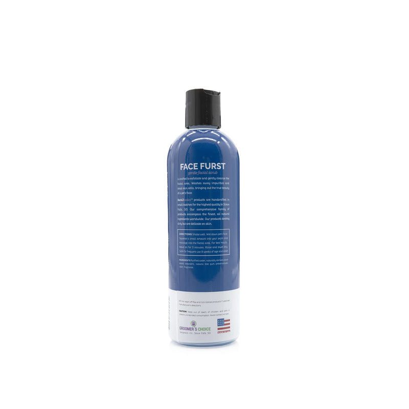 Bark2Basics Face Furst Scrub Dog Shampoo - 16 oz, Exfoliates and Gently Cleans Facial Area, Helps Remove Tear Stains, Blueberry Facial - BeesActive Australia