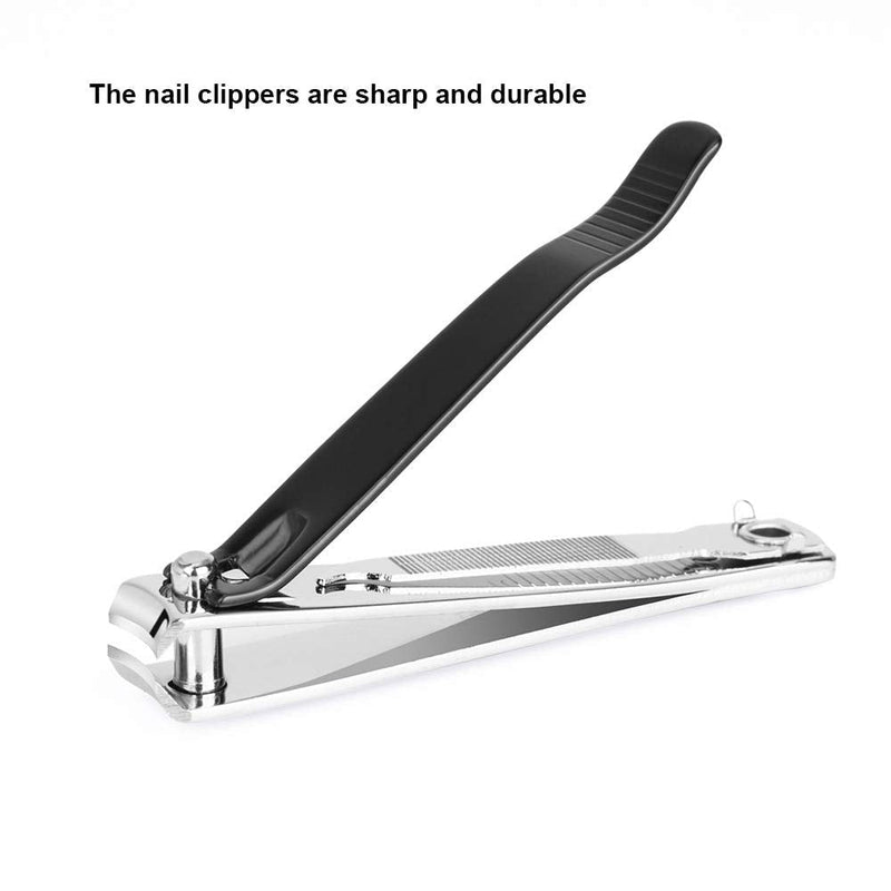 ICEYLI Large Nail Clippers Set,2 Pcs Premium Stainless Steel Fingernail & Toenail Clippers Curved Blade With Sharp And Sturdy Blade - BeesActive Australia