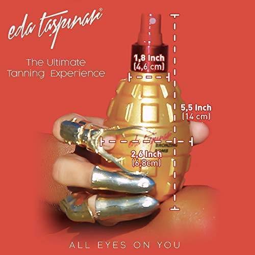 Eda Taspinar Bronzing Bomb, Tanning Oil Spray for Accelerated Dark Mediterranean Tan, All Eyes On You! SPF 0, 200 ml (6.8 oz), 1 Pack 6.76 Fl Oz (Pack of 1) - BeesActive Australia