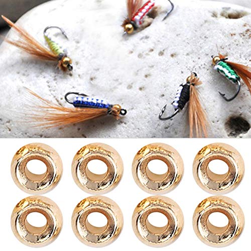 Bnineteenteam 25Pcs Fly Tying Beads Nymph Head Ball Beads Tungsten Alloy Beads Slotted Fly Tying Materials for Fly Fishing Accessory 4.6MM - BeesActive Australia