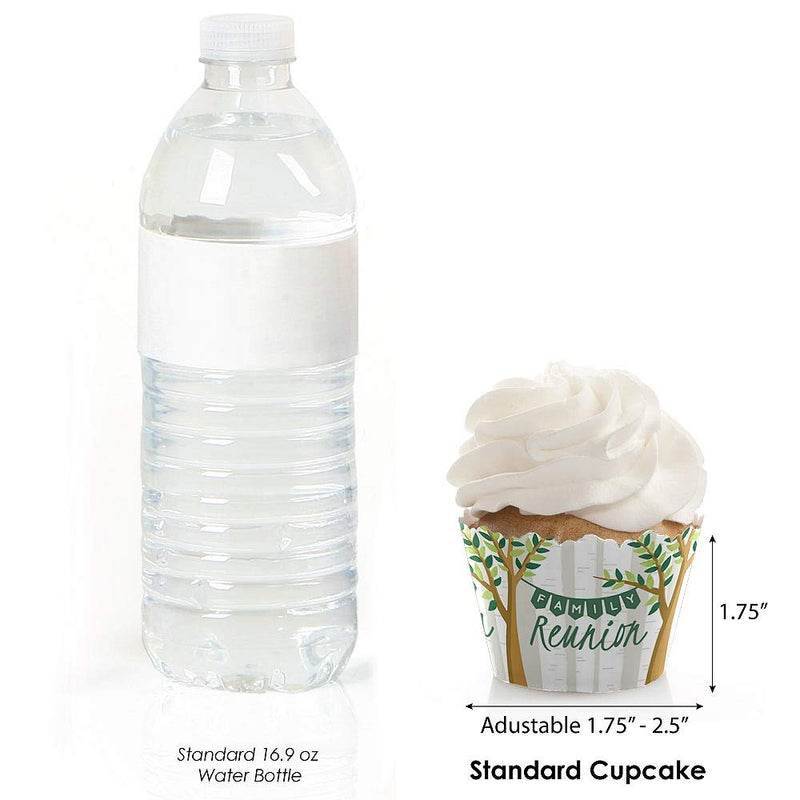 Family Tree Reunion - Family Gathering Party Decorations - Party Cupcake Wrappers - Set of 12 - BeesActive Australia
