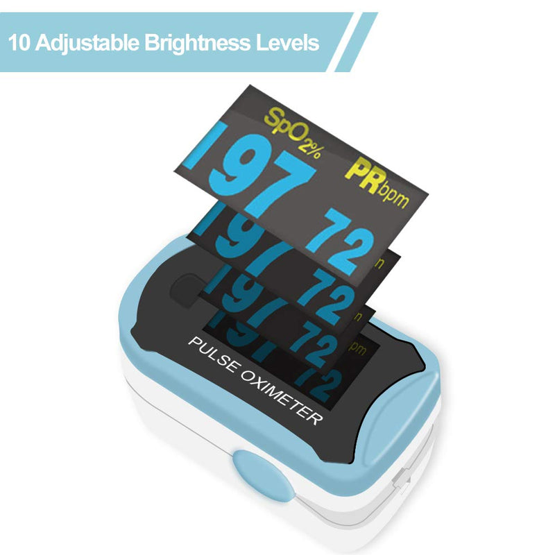 Easy@Home Fingertip Pulse Oximeter SpO2 Blood Oxygen Saturation Meter and Heart Rate Monitor - BeesActive Australia