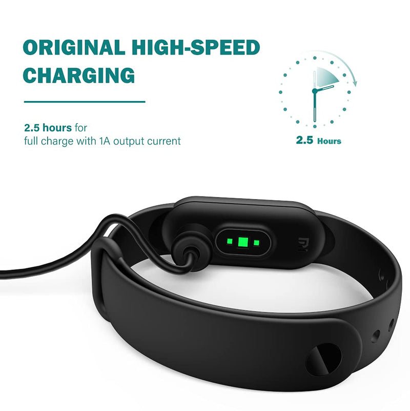 TUSITA [2-Pack Charger Compatible with Xiaomi Mi Band 6 /Mi Band 5, Amazfit Band 5 - USB Magnetic Charging Cable 3.3ft/100cm - Fitness Tracker Accessories - BeesActive Australia