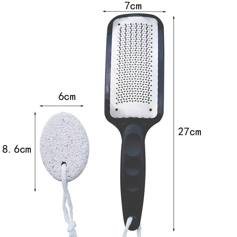 The Original Foot File with Pumice Stone for Feet, Callus Remover, Foot Scrubber, Pedicure Kit Made From Stainless Steel, Use File on Wet or Dry Feet - BeesActive Australia