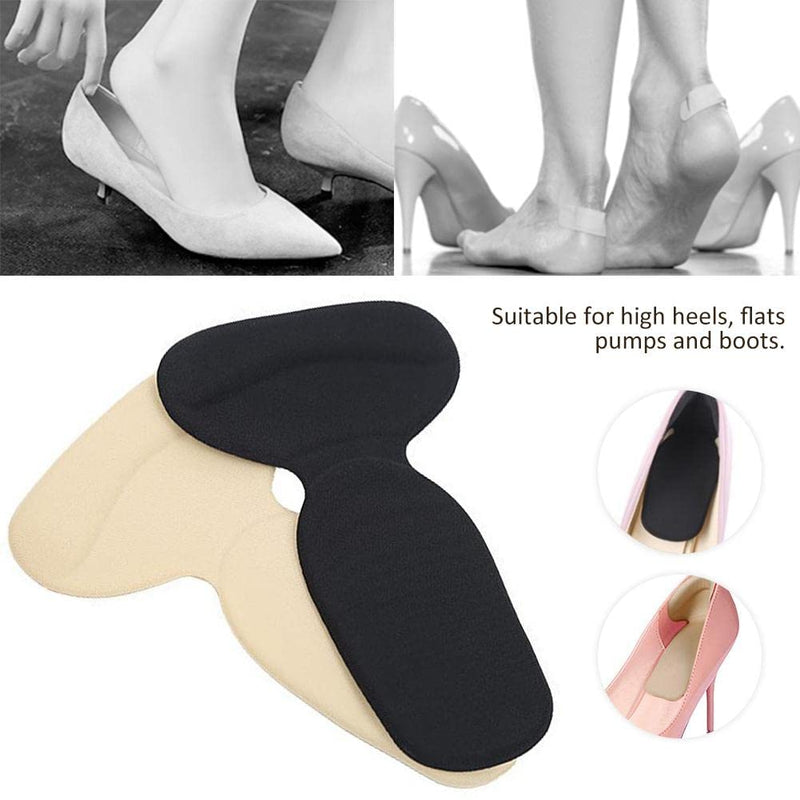 2 Pairs Premium Heel Grips for Ladies Shoes [Extra Sticky Heel Pads] Self-Adhesive Gel Shoe Insoles Great for New Shoes, Heel Protector Adds Volume, and Cushioning, Heel Cushion Inserts for Women Men - BeesActive Australia