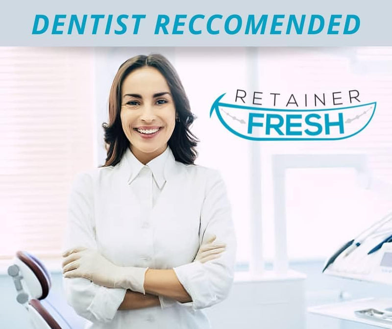 Retainer Cleaning Tablets - 120 Tablets 4 Months Supply Retainer Fresh, Brite, and Stain-Free - Retainer Cleaner Tablet, Mouth Guard, Dentures, Aligners 120 Count (Pack of 1) - BeesActive Australia