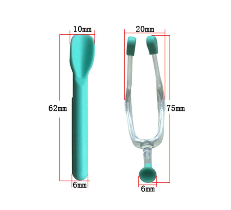 Soft Silicone Contact Lenses Remover and Insertion Tool, Contact Tweezers and Soft Scoop for Girls Lady with Long Nails (Green) - BeesActive Australia