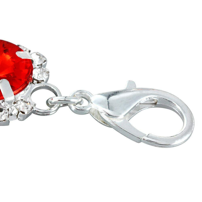 Dogs Kingdom Pet Dog Cat Crystal Collar Bling Rhinestones Party Princess Necklace Adjustable Necklace Accessories M:10-12" neck Red - BeesActive Australia