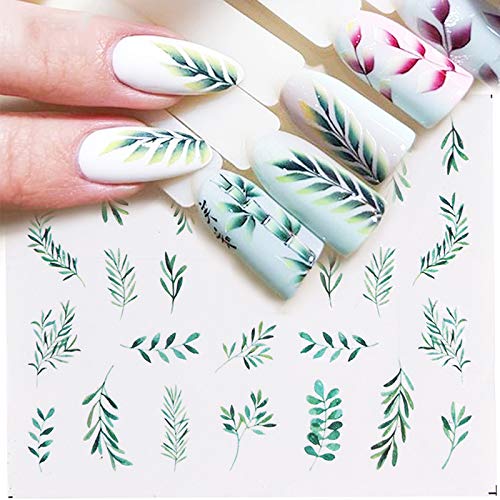 Nail Art Decals for Women 10 Sheets Watermark Transfer Nail Stickers Fruits Leaves Animals Flowers Fingernail Beauty Decorations Manicure Kits DIY Nail Art or Nail Salon - BeesActive Australia