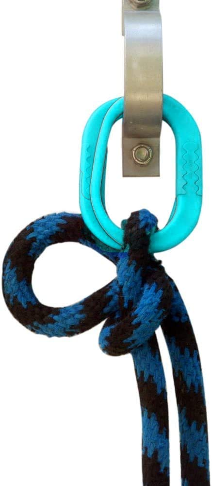 Safety Tie Injuries Preventing Horse Tether Tie - Portable & Reusable Breakaway Horse Tie - Revolutionary Safety for You and Your Horse - Quick Release Horse Tie - 5 Customizable Loop Setting Turquoise - BeesActive Australia
