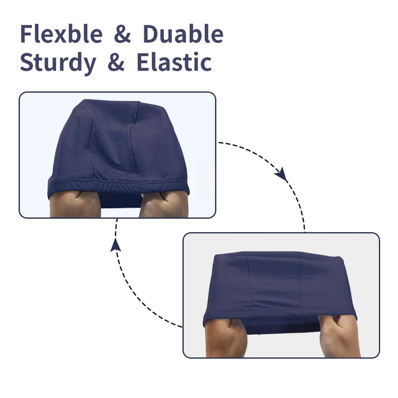 4 pcs Elastic Swim Caps for Both Women & Men & Kids Fabric Durable Non-Waterproof Cloth Swimming Pool Cap Elastic Bathing Cap for Long and Short Hair - BeesActive Australia