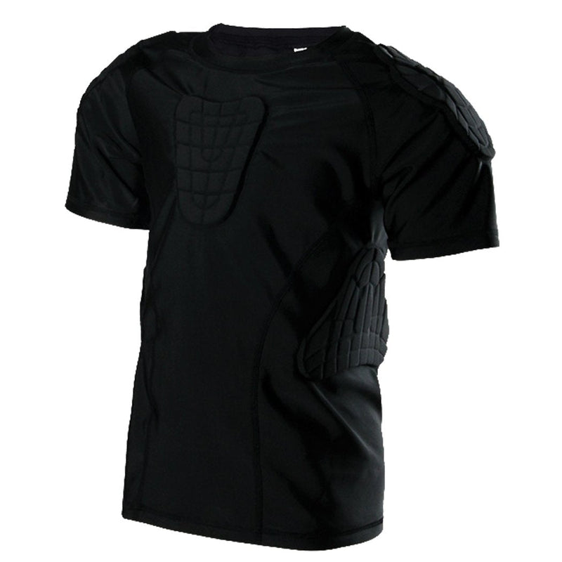 yingfeg bb Kid’s Padded Shirts Short Sleeve Compression Protective T Shirt Youth Protective Gear Football MMA Baseball Hockey Medium - BeesActive Australia