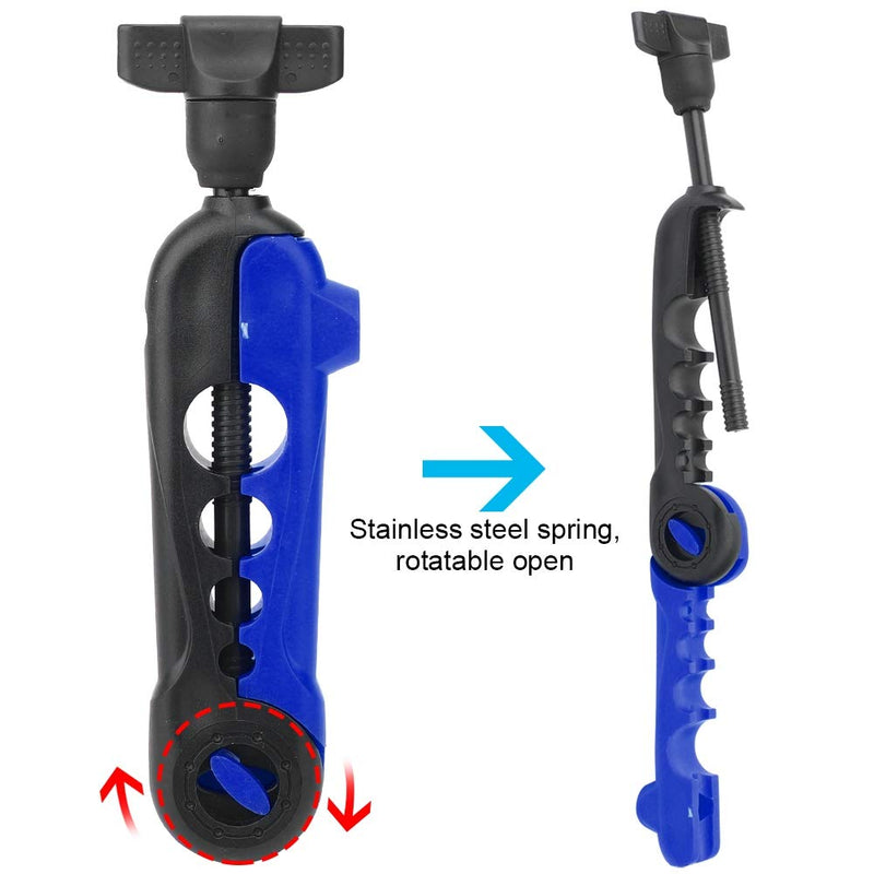 Bnineteenteam Mini Fishing Line Spooler Fishing Winder Reel Fishing Tackle Tool for Various Size Rod Blue Black - BeesActive Australia
