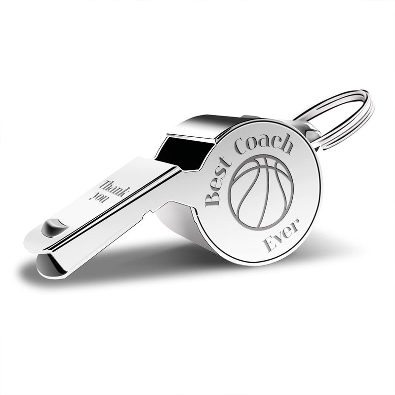 QIBAJIU Whistles with Lanyard, Coach Whistle, Basketball Gifts, Coach Gifts for Men Women, Thank You Cheer Coach Gift – Best Coach Ever - Teacher Whistle Coach Gifts - BeesActive Australia