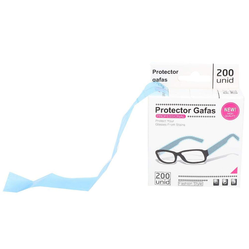 Disposable Glasses Leg Sleeves, Glasses Leg Cover Hair Color Hair Dye Glasses Legs Cover Home Salon Spa(Light Blue) Light Blue - BeesActive Australia