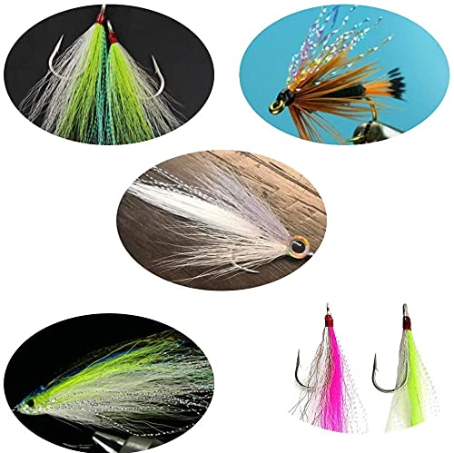ZZHXSM 6 Color Set Colorful Crystal Flash Fly Fishing Line Fly Tying Material Hook Lure Flash Flies Decorating for Fishing Lure Dry Flies - BeesActive Australia