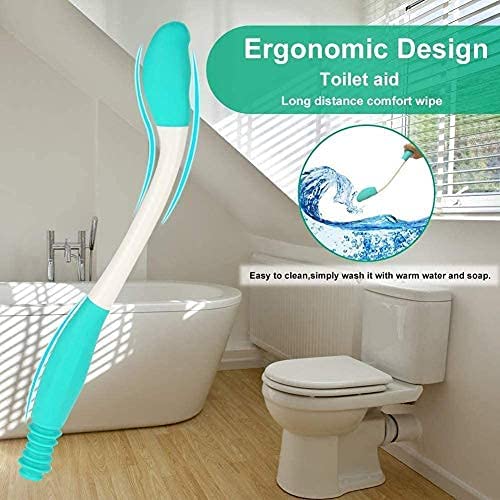Toilet Aid Easy Wipe, Long Range Comfort Wipe Handle Range Comfort Bottom Wiper Holder Toilet Paper Tissue Grip Wiping Helper - BeesActive Australia