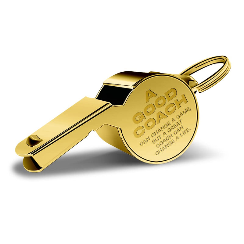 QIBAJIU Whistles with Lanyard,Golden Whistle, Coach Whistle, Football Gifts, Soccer Hockey Basketball Volleyball Baseball Coach Gifts for Men Women Teacher, Thank You Cheer Coach Gift，Gold - BeesActive Australia