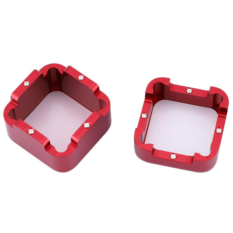 [AUSTRALIA] - Aluminum Portable Mini Cue Tip Chalk Holder Billiard Pool Chalks Carrier Case for Billiard Cue Billiard Accessory Red 