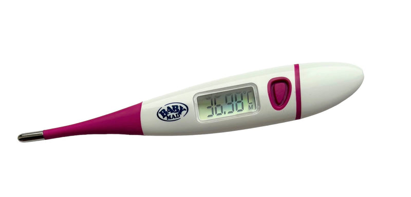 Digital Basal Thermometer 2 Decimal Place Degree Accuracy, BBT, Oral, Rectal, Underarm Waterproof for Adults or Children - BeesActive Australia