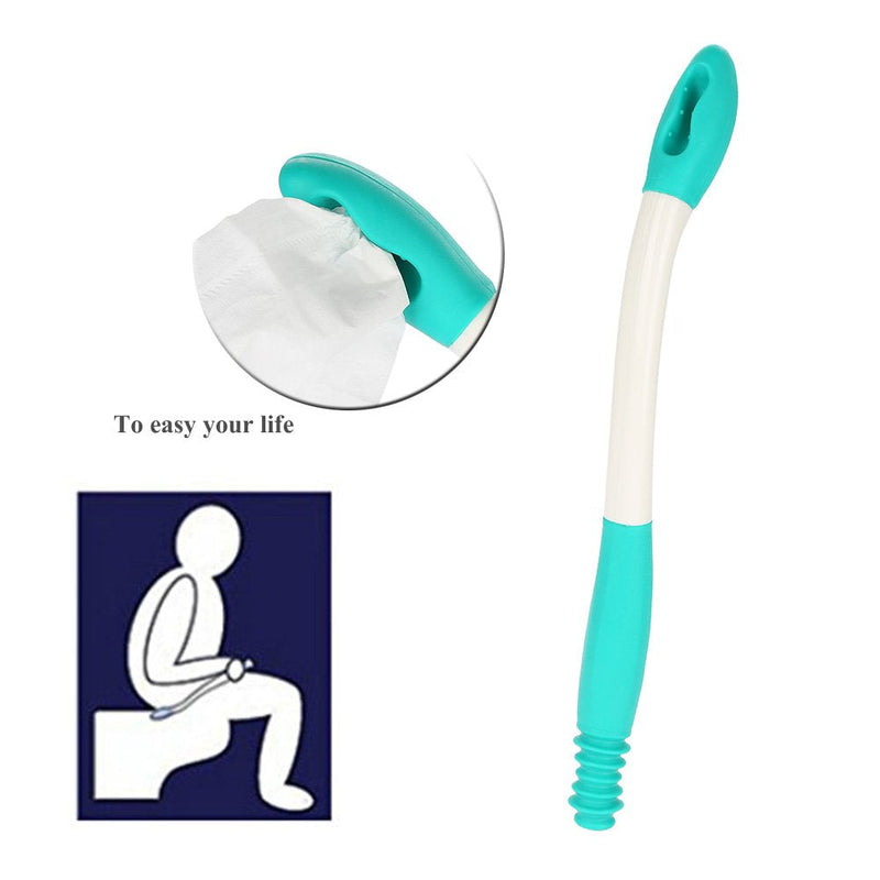 Self Wipe Toilet Tissue Aid Bottom Wiper Bathroom Buddy Wand Long Handle Reach 15.7" Seniors Disabled Toilet Tissue Aid - BeesActive Australia