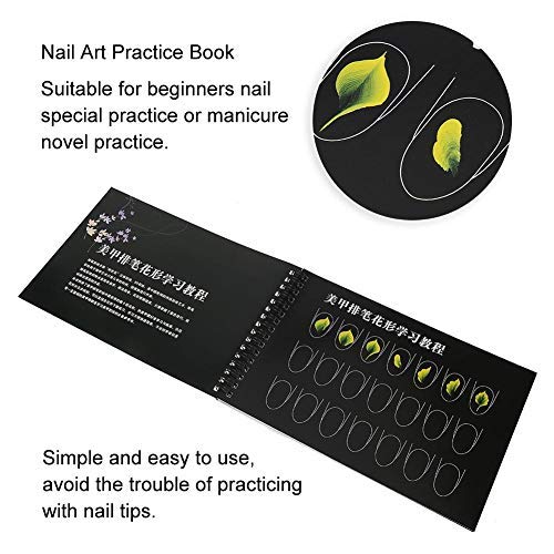 Nail Art Practice Template, Manicure Paper Book Tool, for Learning Nail Art Painting - BeesActive Australia
