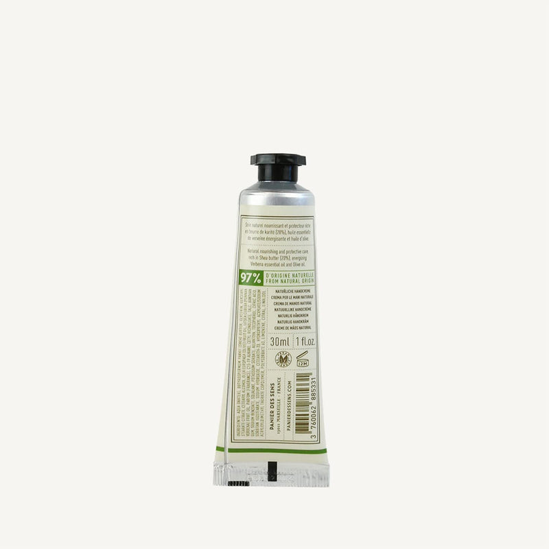 Panier des Sens Verbena Hand cream for dry cracked hands with Olive oil & shea butter, hand lotion - Made in France 97% natural - 1Floz/30ml 1 Fl Oz (Pack of 1) - BeesActive Australia