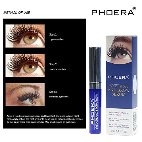 PHOERA® Eyelash Rapid Growth Serum Lengthen Thickening EyeBrow Enhancer UK AQUAPURITY - BeesActive Australia