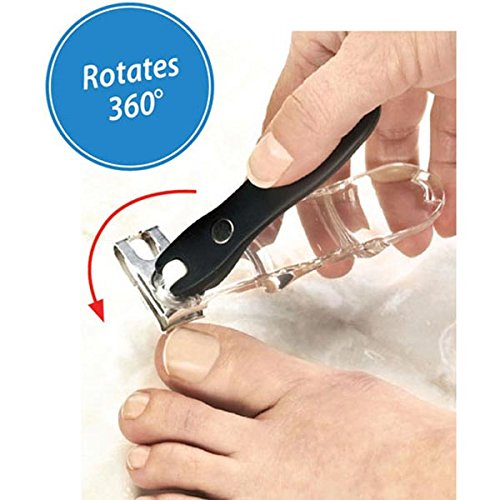 EZ Grip 360 Degree Rotary Stainless Steel Sharp Blade Fingernail Toenail Clipper, Trimmer And Cutter - BeesActive Australia