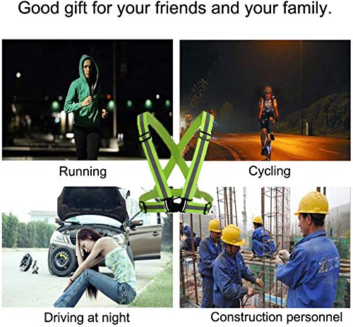 ONESWI Reflective Vest Running Gear Ultralight Runner Safety Vest, High Visibility Adjustable Reflective Safety Vest for Night Cycling,Hiking, Jogging,Dog Walking (2Pcs Black) … - BeesActive Australia