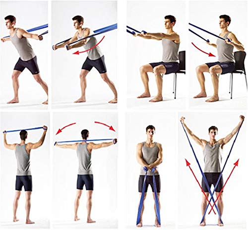 Fit-Flex Resistance Exercise Band - 2m Length - 3 Flex Options – Pilates, Yoga, Rehab, Stretching, Strength Training Blue - BeesActive Australia