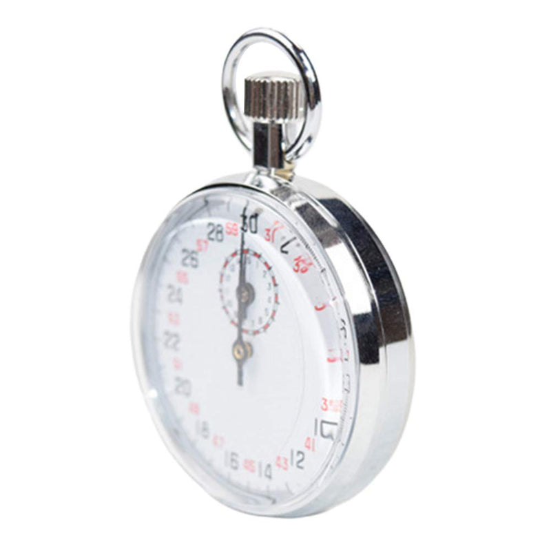 Mechanical Stop Watch, Digital Sports Stopwatch Timer, SXJ504 Sports Stopwatch Timer with Storage Box for Sports Referee Count Timer, Handheld Sports Chronograph for Sports Coaches Fitness Silver - BeesActive Australia