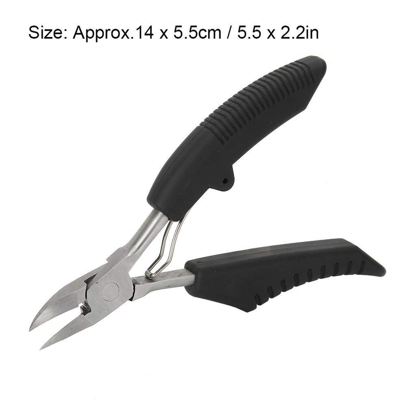 Toe Nail Pliers, Toe Nail Clipper, Hangnail Remover Pedicure Tool for Fingernails Toenails(black) - BeesActive Australia