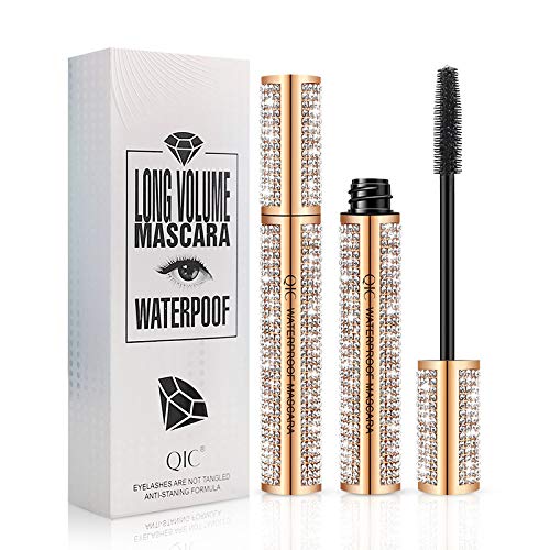 Diamond Glitter Bling Volume Lash Mascara Black Volume Thick Long Lasting Luxuriously Longer, Voluminous Eyelashes, Long-Lasting, Dramatic Extension,Smudge-proof (Queen Friday) Queen Friday - BeesActive Australia