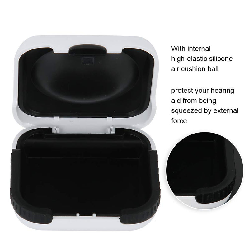 Hearing Aid Hard Case, Portable Compact Sturdy Storage Box Holder Organizer for Hearing Aids Protective 2.6 x 2.6 x 1 inch - BeesActive Australia