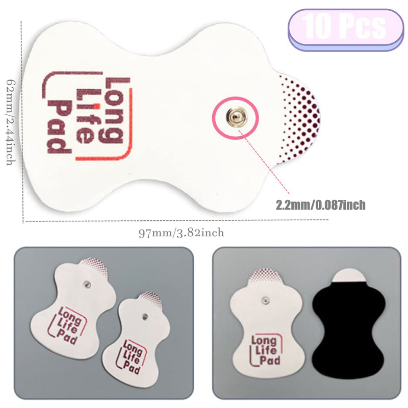 10 Pieces TENS Electrodes Pad Replacement Pad for TENS Unit TENS Electrode Pad Adhesive Gel Pads for Omron - BeesActive Australia