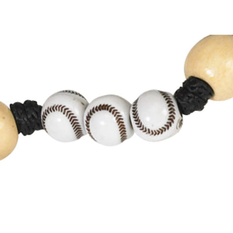CB Athlete Protection Baseball (Softball) Shape Bead 20 Inch Corded Athletic Wear Sports Rosary - BeesActive Australia